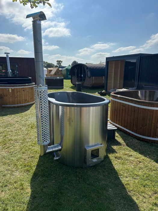 BALIA OWAL LUX - z piecem zewnętrznym -hot tub, spa, jacuzzi