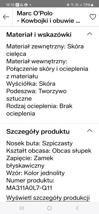 Kowbojki marco polo luna 42
