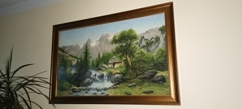 Obraz wyszywany 90x55 cm