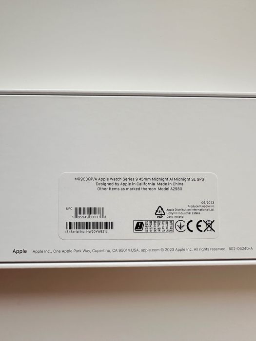 Продам Apple Watch series 9  Midnight Aluminium Case 45mm