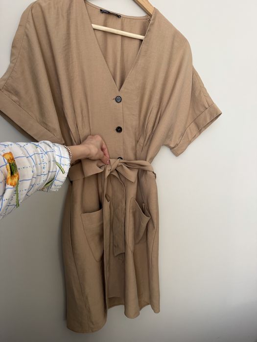 Розкішна сукня M/L льон котон Zara стиль old money