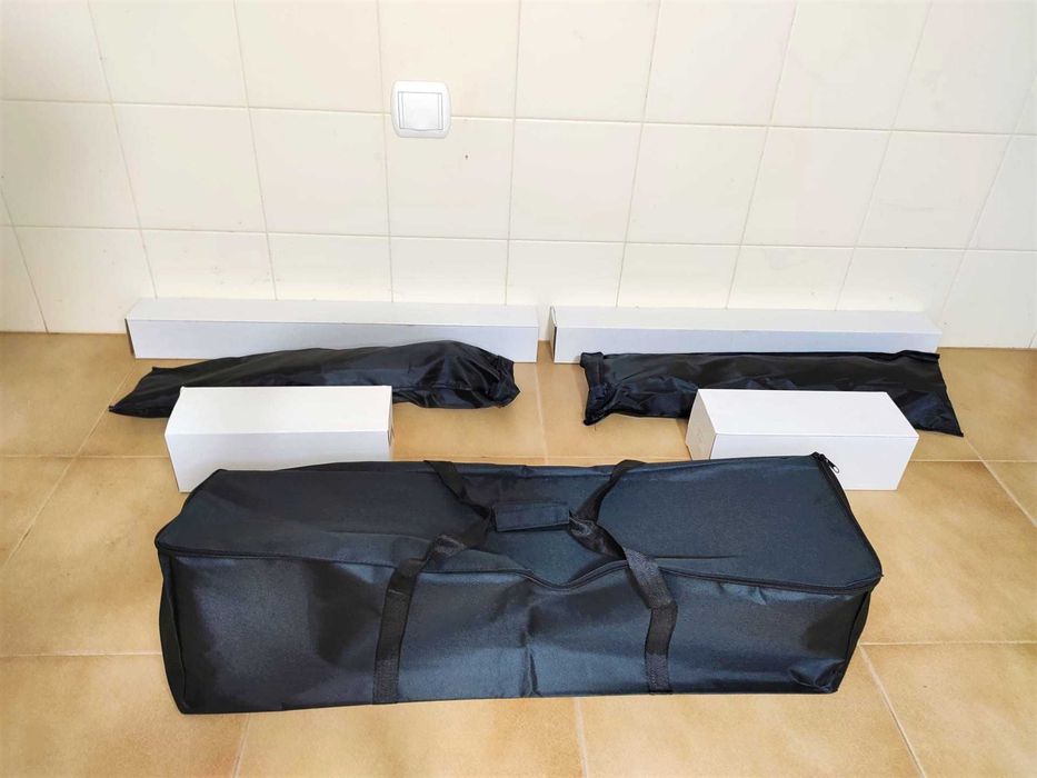 [NOVO] Kit [2 SoftBoxes 135W] + 2 Tripés + 2 Lâmpadas 135W + 1 Saco