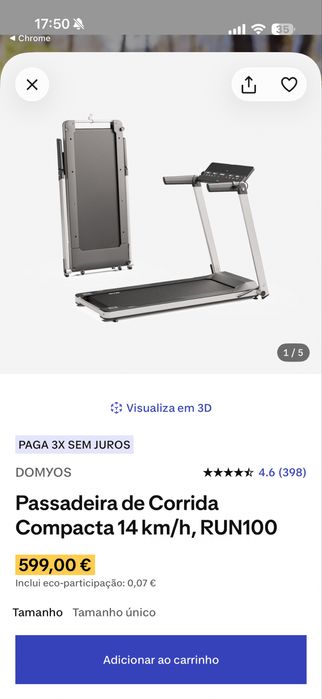 Passadeira de corrida Decathlon Run 100