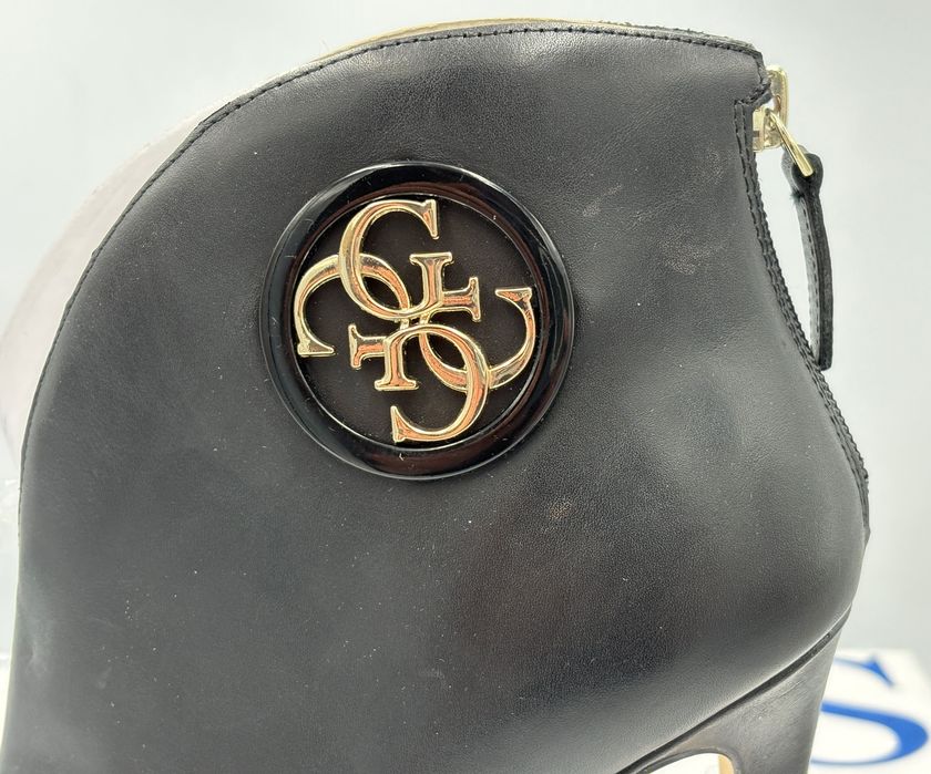 ‼️Nowe oryginalne botki GUESS Orlee czarne 40 AZ105 skóra szpilka 11cm