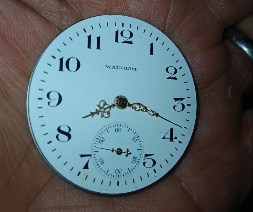 Maquina relogio bolso Waltham