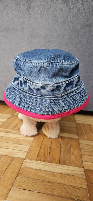 Czapka Tommy Hilfiger dżinsowa letnia dziecięca granatowa chłopięca ni