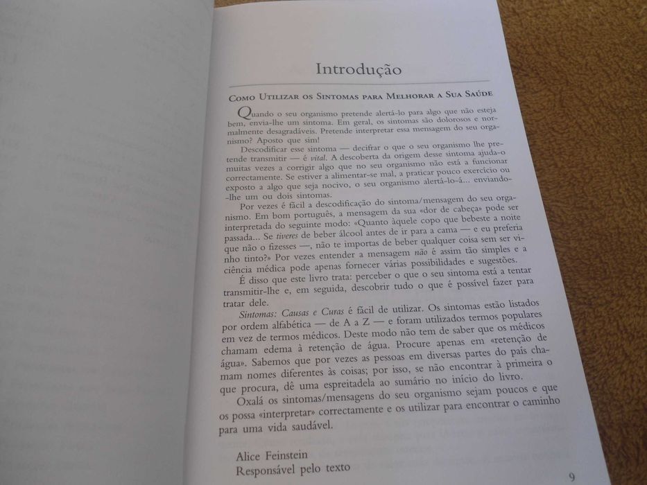 Sintomas Causas & Curas-Como compreender e tratar + de 100 problemas