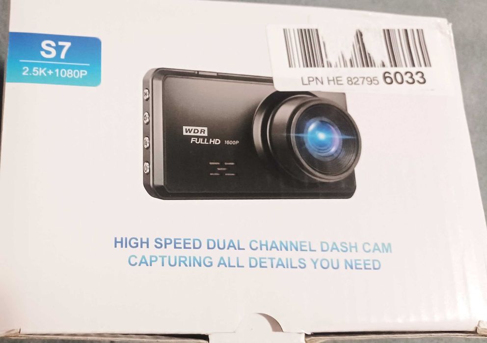 Rejestrator samochodowy Miden S7 2,5K,kamera przednia i tylna,SD 64 GB