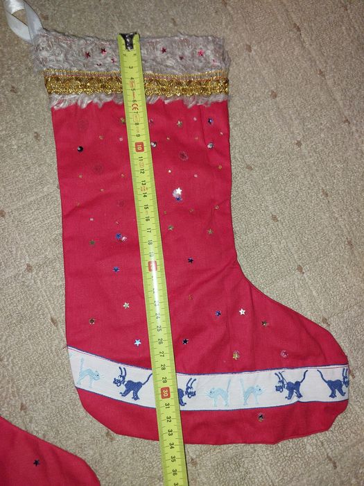 Новогодние носки чулки сапожки сапоги чобітки новорічні декор подарков