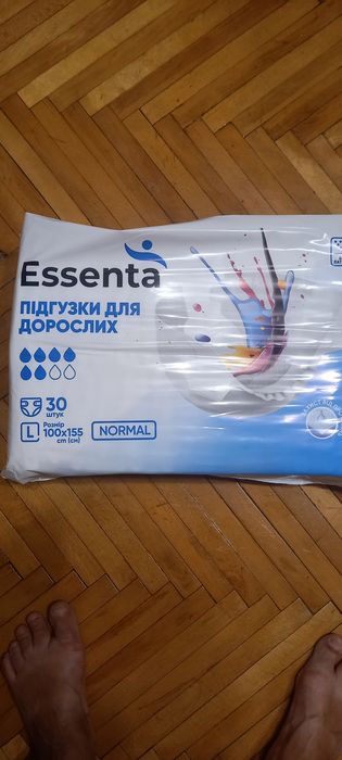 Підгузки для дорослих. 6 крапель!!  розмір L, 370 гр