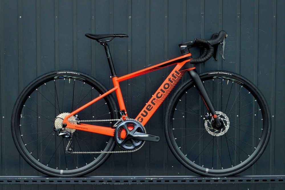 Przebieg 15km Mała szosa XXS carbon GUERCIOTTI CARTESIO DISC Ultegra R8000 hydraulika