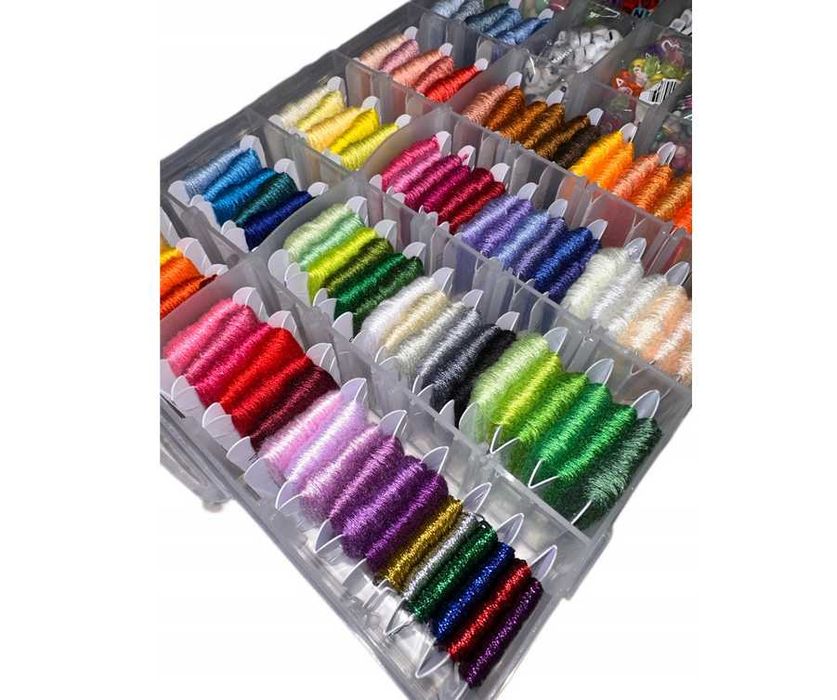 Duży Profesjonalny Zestaw Krawiecki do Szycia Nici Igły 226el. Prezent