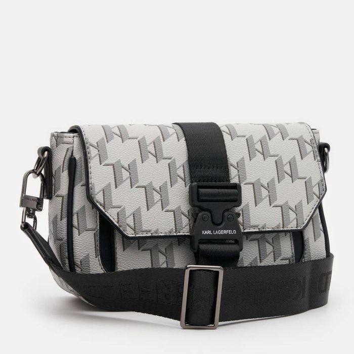 Сумка-Месенджер Karl Lagerfeld Monogram Білий