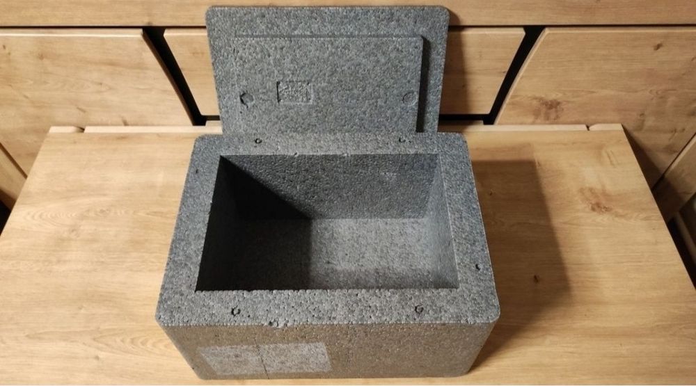 2 szt. Styrobox pojemnik izotermiczny 37x28x20cm + 4 wkłady