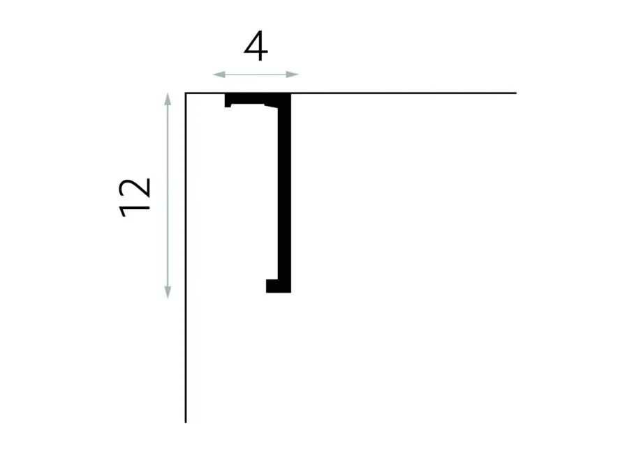 SKLEP - Mardom Decor QL035 H-12cm maskownica karnisza dł. 2 lub 2.4m