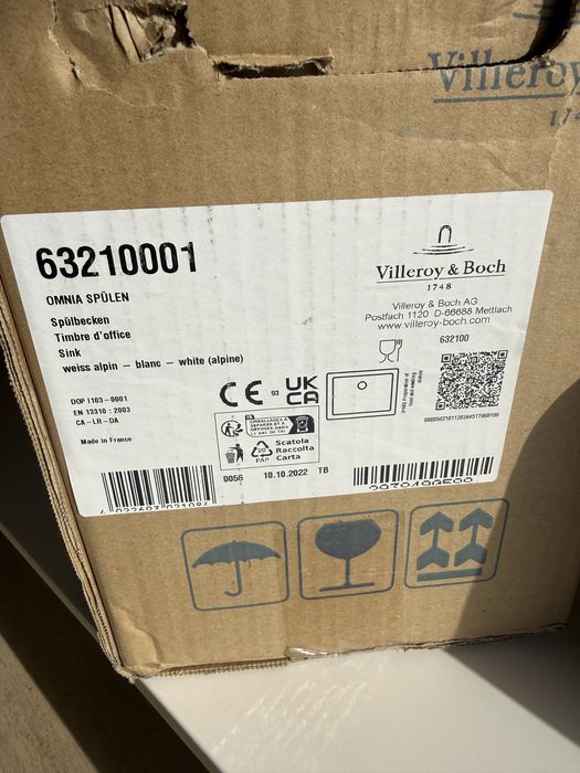 Villeroy Boch O novo Omnia Pro zlew   bialy