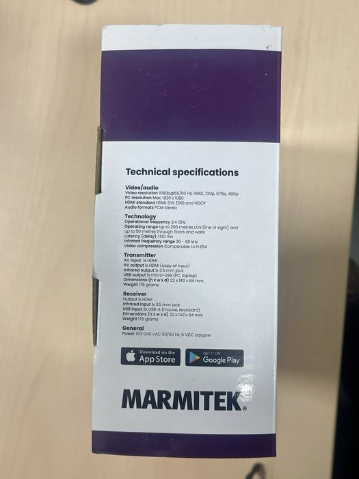 Transmissor TV Marmitek TV Anywhere Wireless HD - 1080p FullHD NOVO