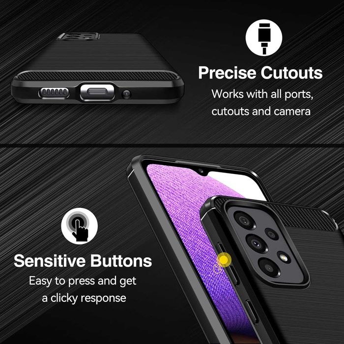 Etui plecki ochronne iVoler do Smartfonu Samsunga Galaxy A32 5G czarne