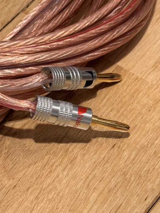 Kable  glośnikowe Vivanco 4mm // 2x 6,5 m // wtyki bananowe Nakamichi
