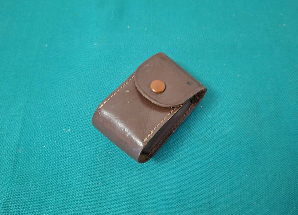 Bolsa vintage em couro, para rolo fotográfico - Japan