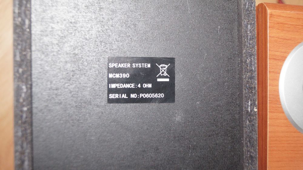 PHILIPS MCM-390 Głośniki 2-drożne Bassreflex Monitory