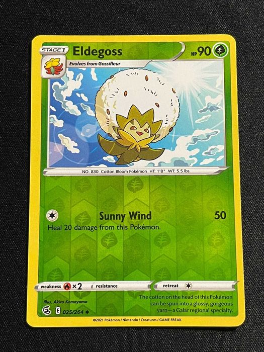 Carta Pokémon Eldegoss 25/264 Fusion Strike