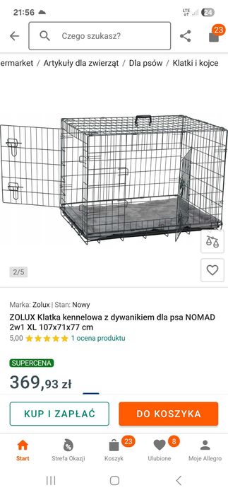 Klatka kenelowa dla psa XL