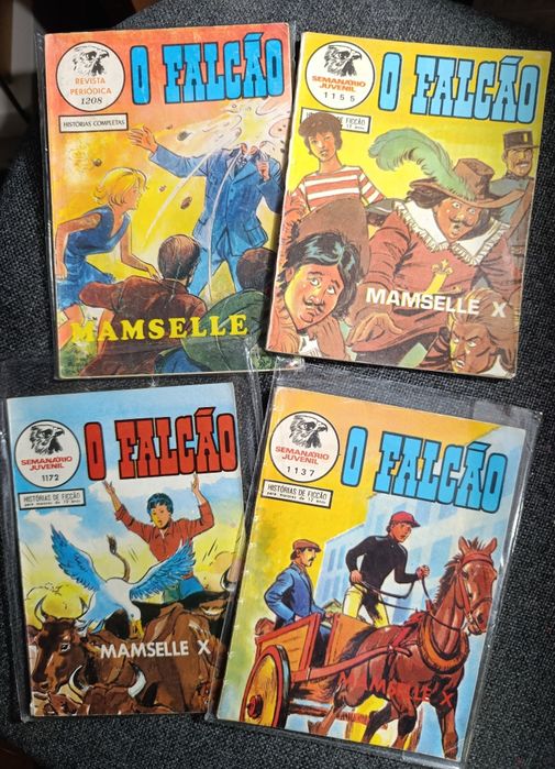 Conjunto de 4 revistas O FALCÃO
