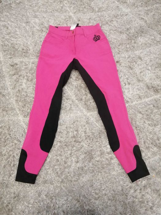 bryczesy różowe HKM