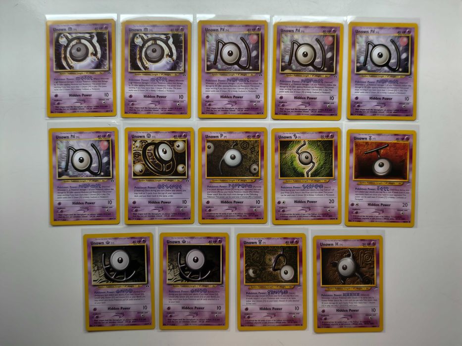 Pokemon TCG - Zestaw kart UNOWN