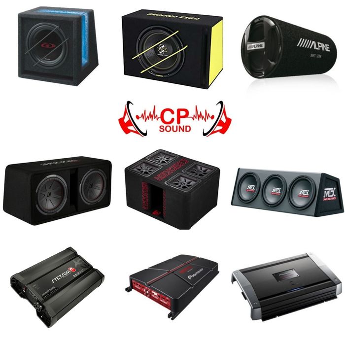 Subwoofer Amplificador Subwoofer compacto para Som carro jipe etc