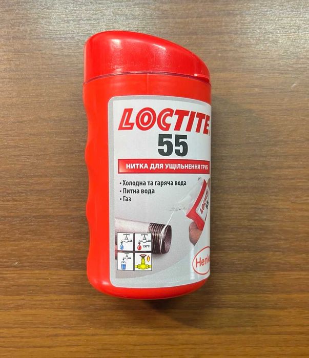 LOCTITE 55 НИТКА УЩІЛЬНЮВАЛЬНА (нить для герметизации труб 160м)