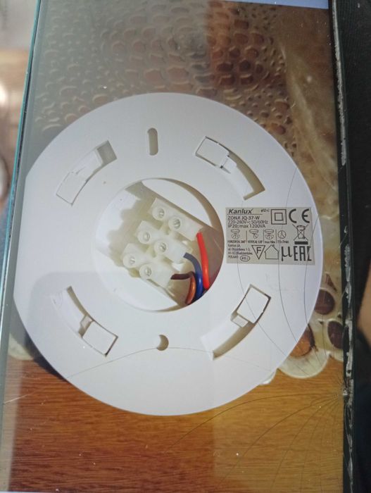 Czujnik ruchu bialy 2sztuki