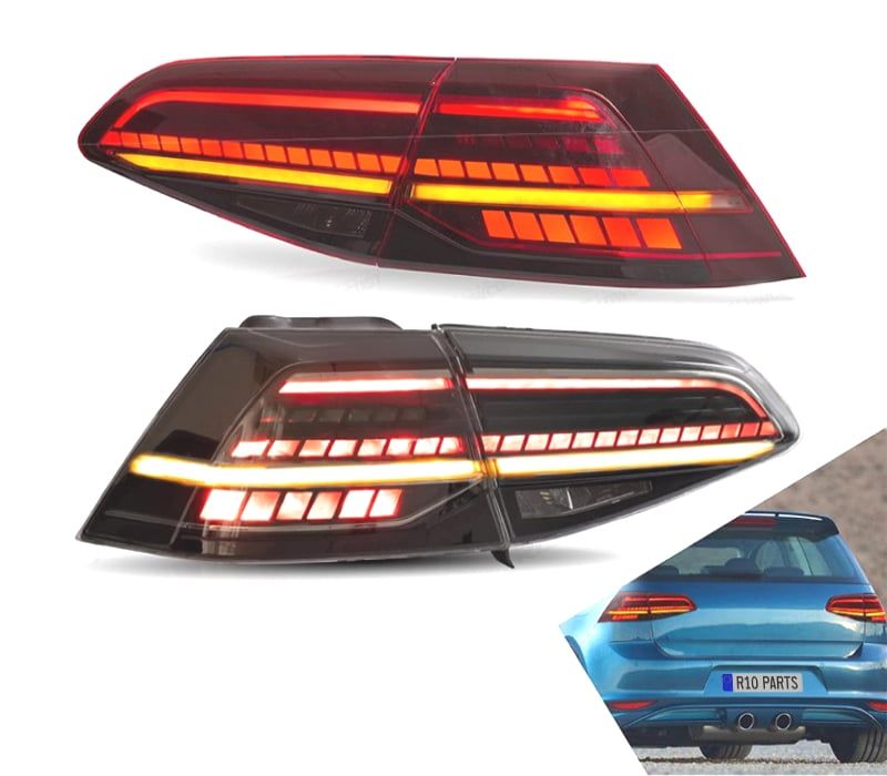 FAROLINS LED VOLKSWAGEN VW GOLF 7 7.5 12-20 INDICADORES DINÂMICOS FUMADO