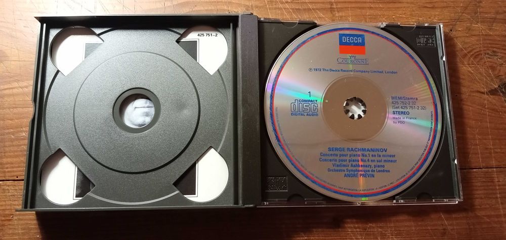 Rachmaninov - Concertos piano 1 & 4 (Ashkenazy, LSO, Prévin) Decca 2CD