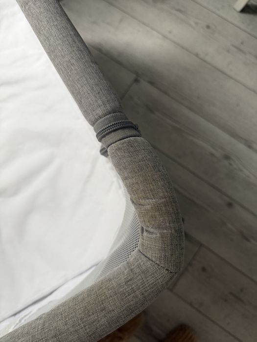 Kinderkraft Łóżeczko dostawne Neste AIR szare Dostawka