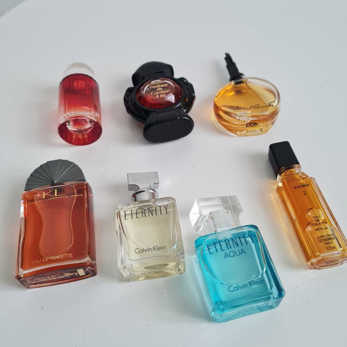 Perfumy miniaturki kolekcjonerskie vintage - zestaw