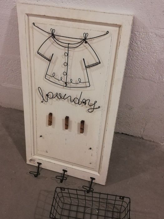 !NOVO! Placa decorativa Vintage Lavandaria do GATO PRETO 41x74cm