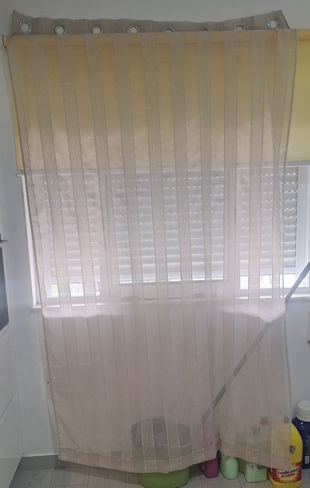 Cortinados Bege - 4 Unidades