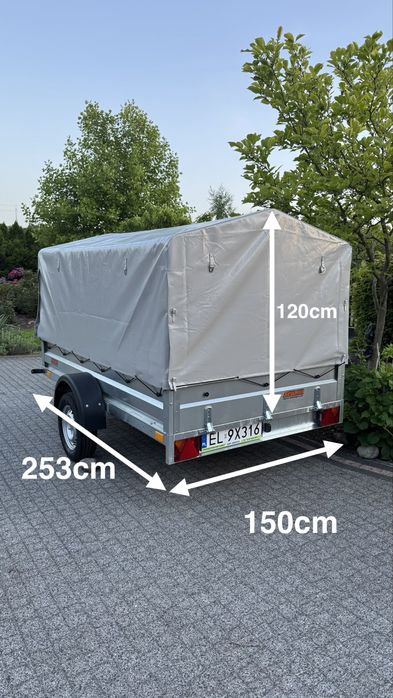 Wynajem przyczepa lekka Neptun N7-253 uchylna quad
