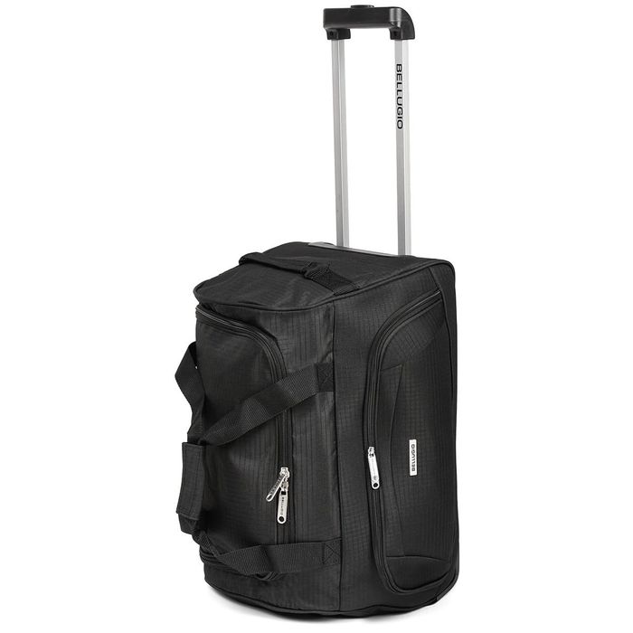 mała torba podróżna na kółkach bellugio czarna