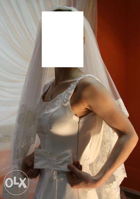 Suknia ślubna gładka ivory