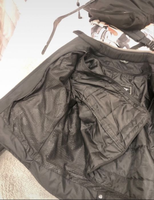 Casaca Motard preto e cinza