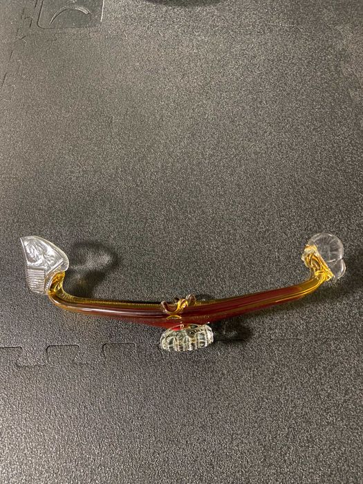 Cinzeiro vintage em forma de Gondola Veneziana em vidro de Murano