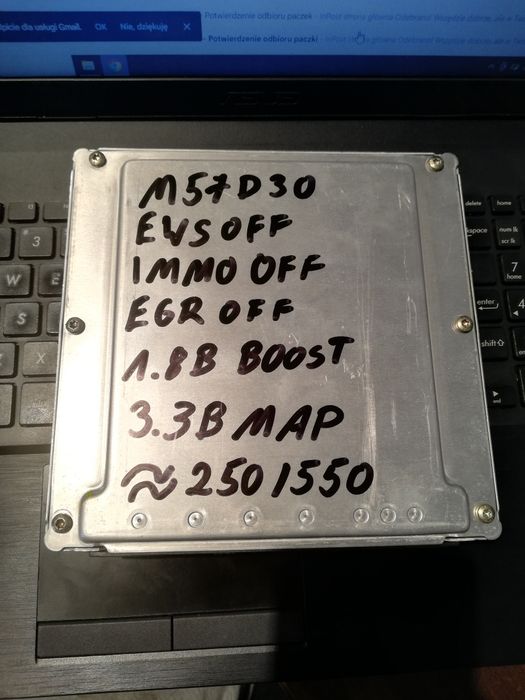 Mapa 250km Bmw e39/e46 3.0d sterownik silnika m57 EWS OFF