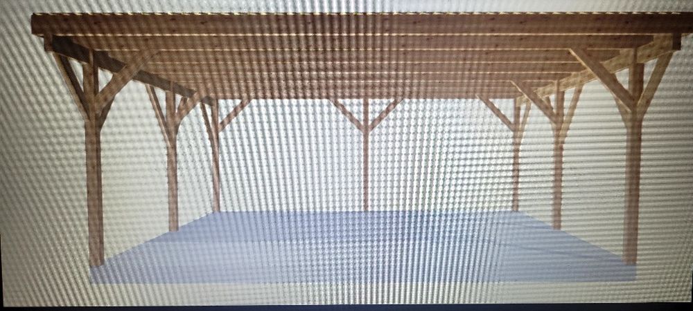 Wiata garażowa 2-stanowiskowa