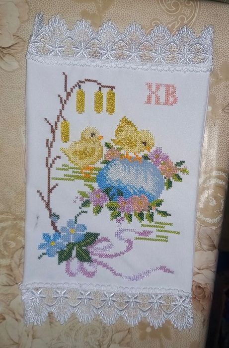Пасхальні рушнички з бісеру
