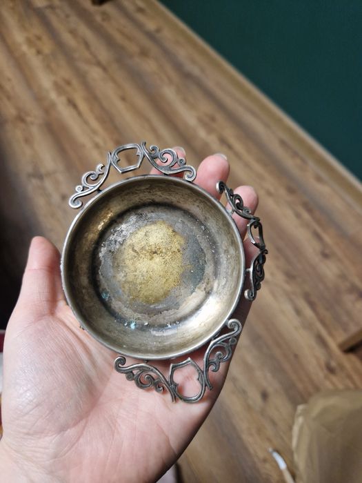 Posrebrzana popielniczka Hefra Resovia,