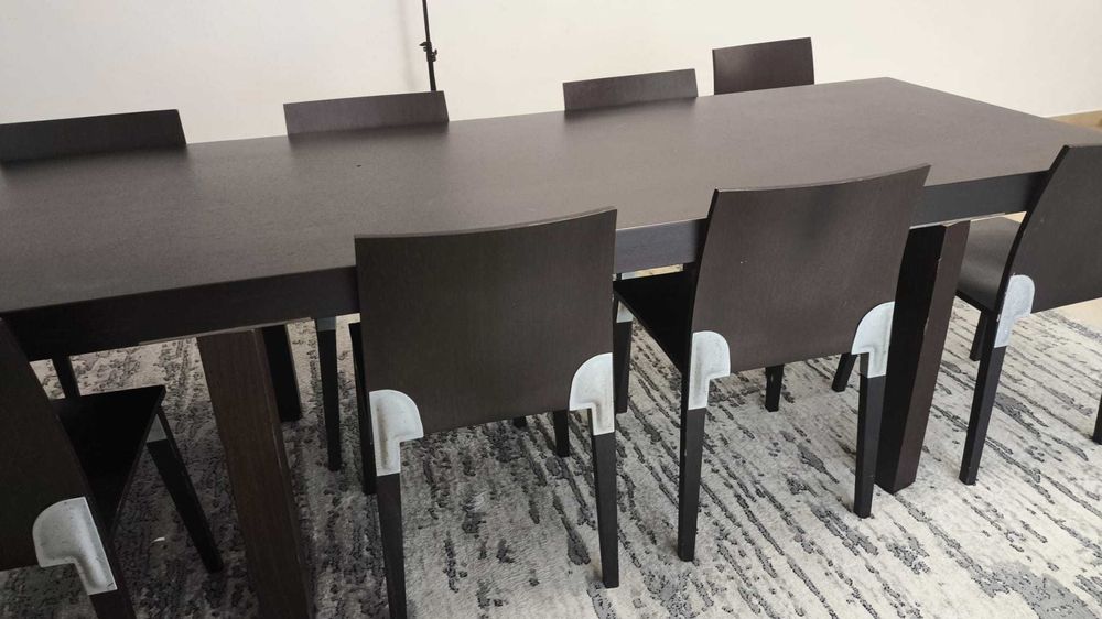 Mesa MINOTTI com 8 cadeira