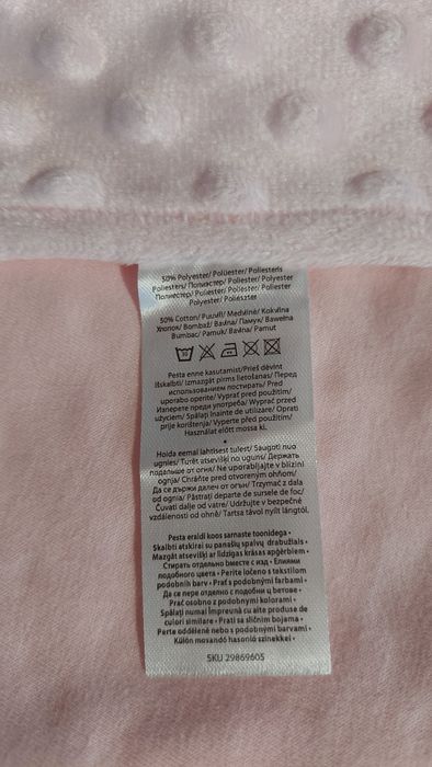 Koc dla niemowlaka różowy